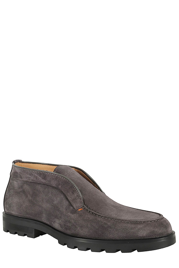 Santoni Rock Ow Slip-on Shoes In Grey