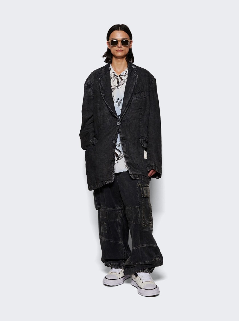 Miharayasuhiro Maison Mihara Yasuhiro Aged Jacket Black In Blue