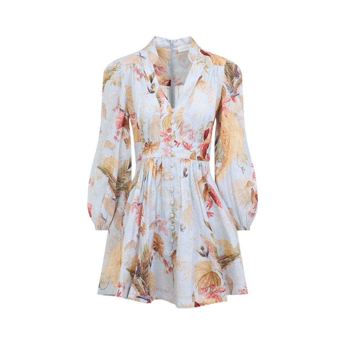 Shop Zimmermann Ascension Plunge Mini Dress