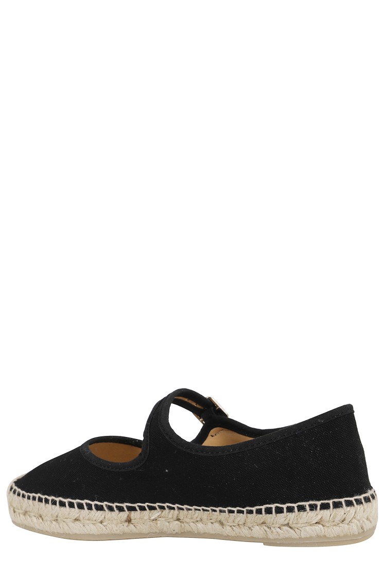 Castaã±er Castaner Classic Black Espadrille With Braided Jute Sole
