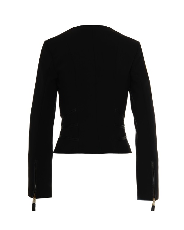 ELISABETTA FRANCHI フリンジフードコート ブラック ELISABETTA FRANCHI BLACK FRINGED DRESS – FerrarisBoutique