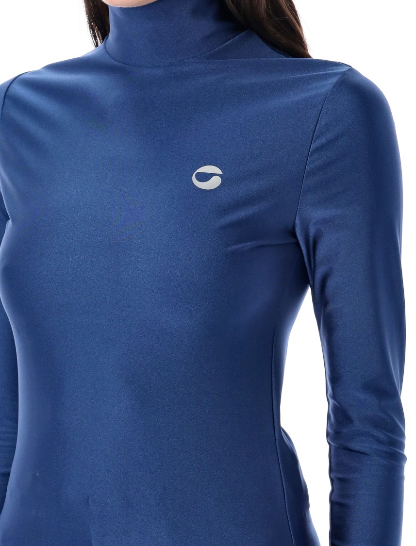 Coperni Second Skin Turtleneck In Blue