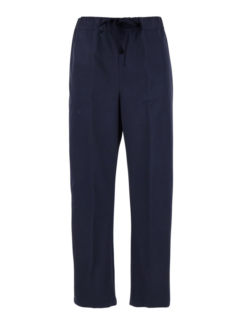 Semicouture Semi Couture Buddy' Blue Pants With Drawstring Waist