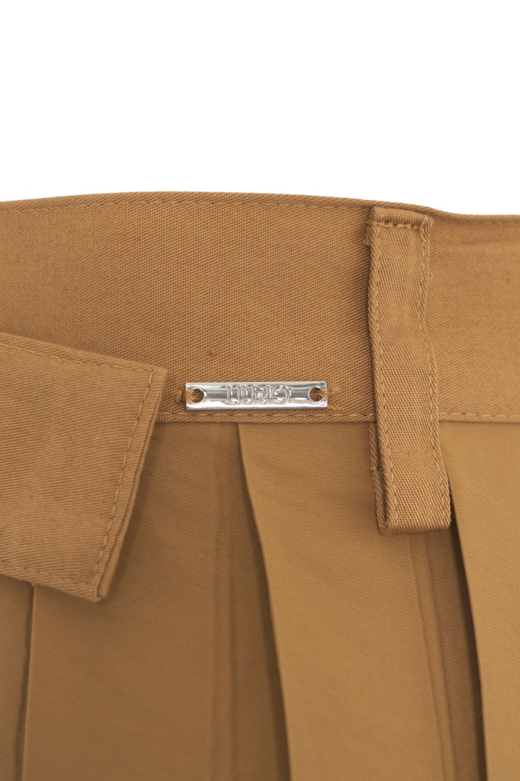 Liu •jo Liu Jo Pleated Nylon Skirt With Stylish Waist Belt
