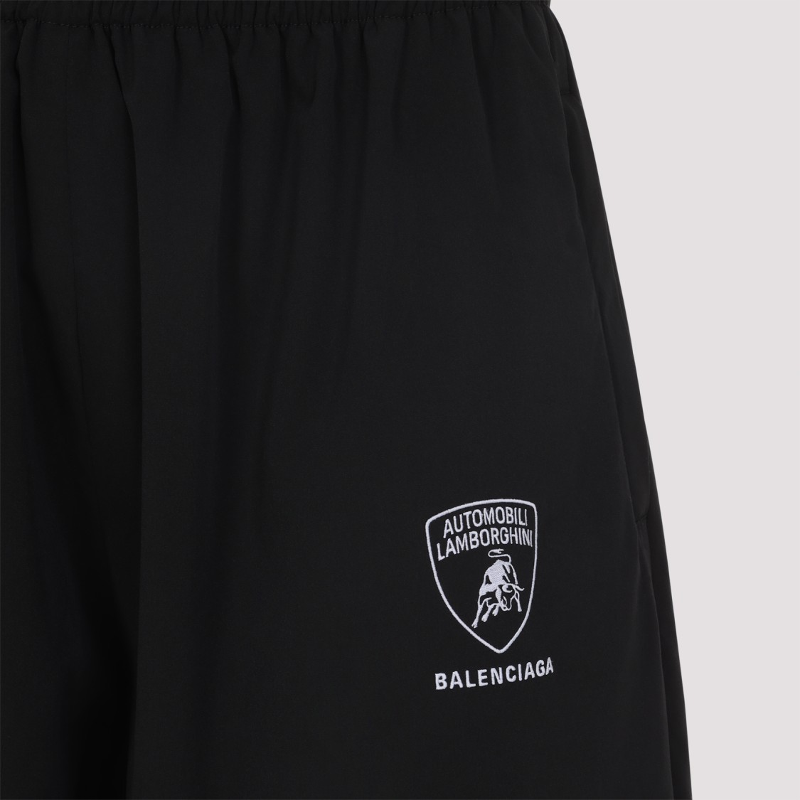 Balenciaga X Automobili Lamborghini Logo Track Pants In Black