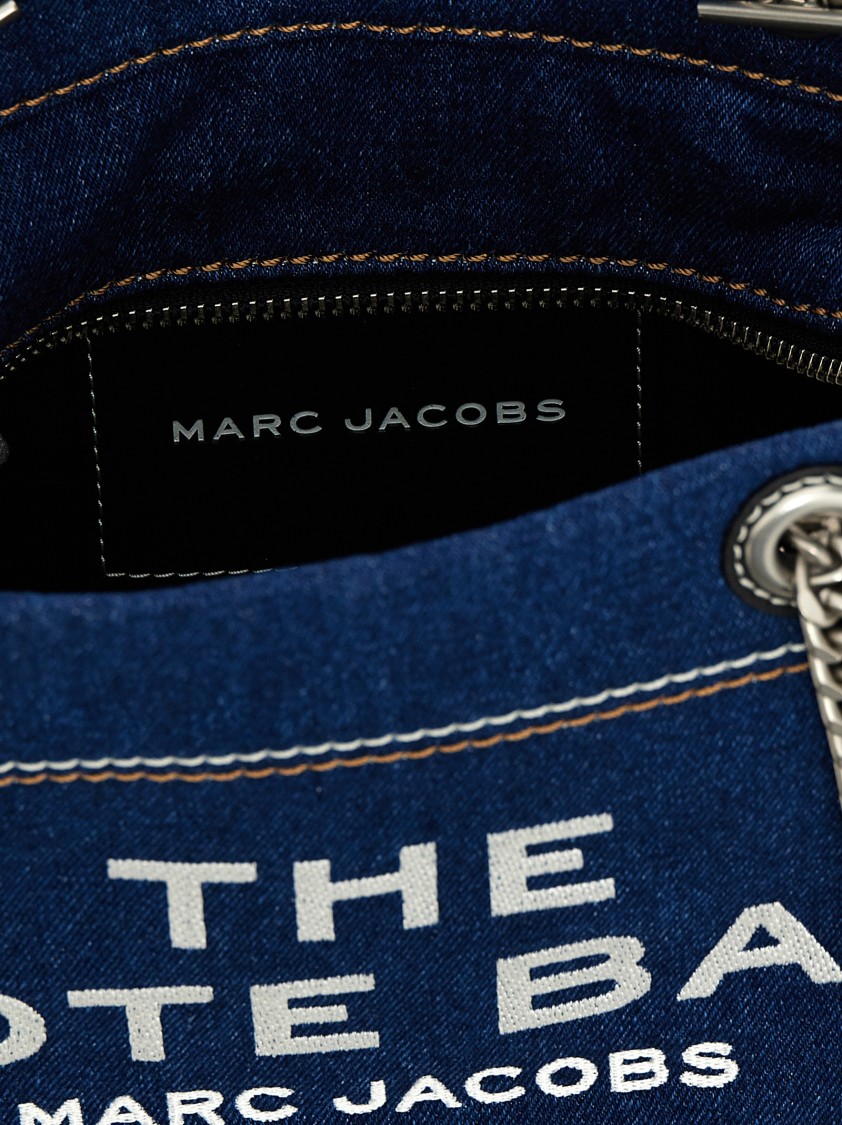 Marc Jacobs 'the Denim Chain Small Tote' Shoulder Bag In Blue