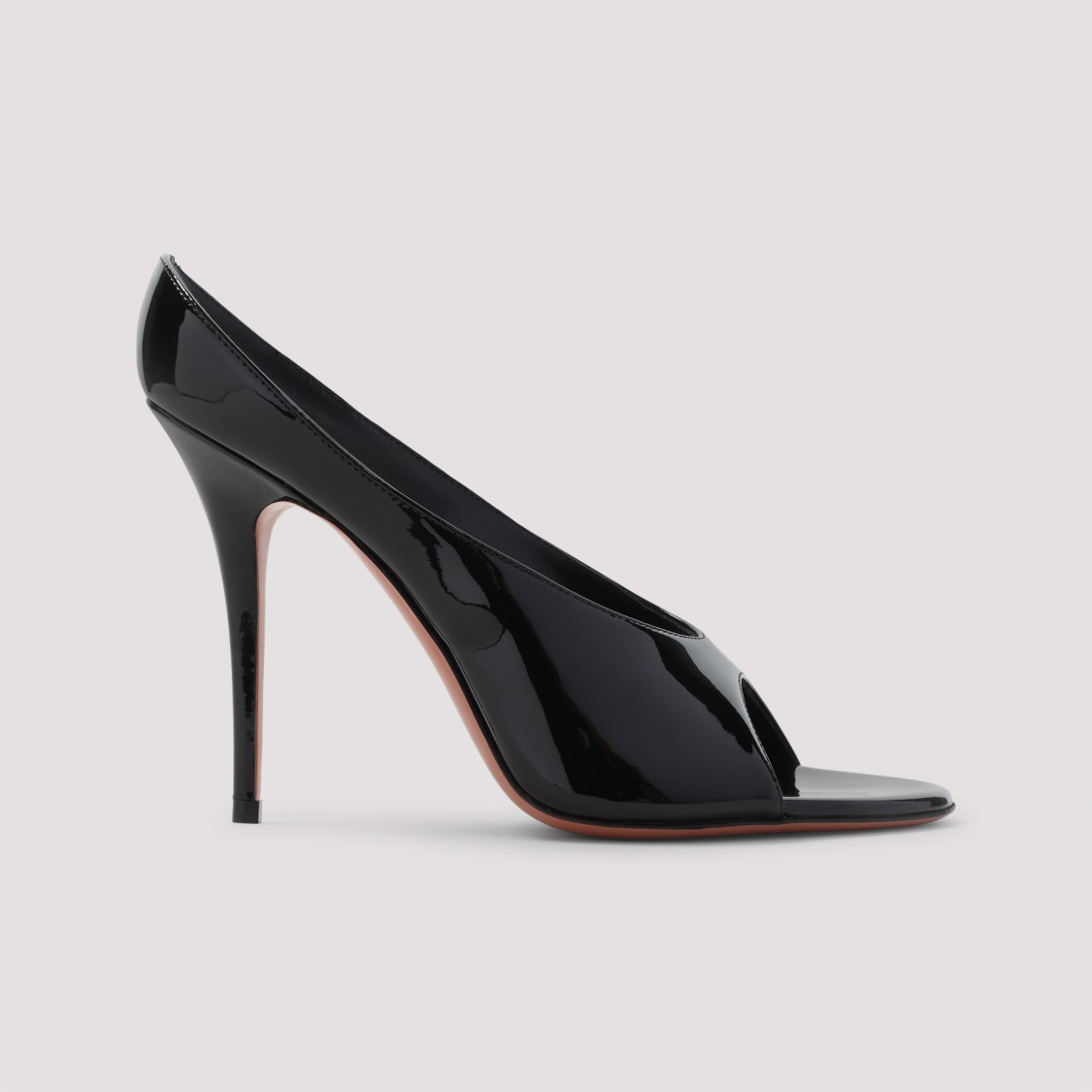 Amina Muaddi Anok Slipper 105 Patent Black 105 Mm Sm