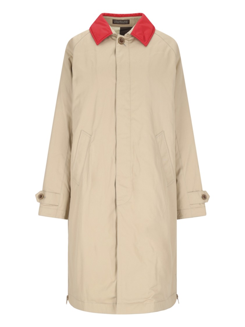 Undercover X Fragment Design Cotton Trench Coat In Red