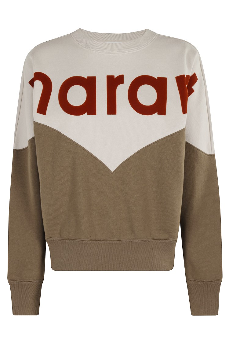 Isabel Marant Étoile Houston Gz Sweatshirt In Brown