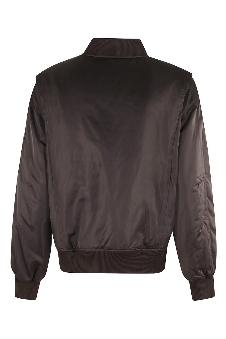 Ivy & Oak Ivy Oak Bomber Jacket With Ribbed Collar In Brown