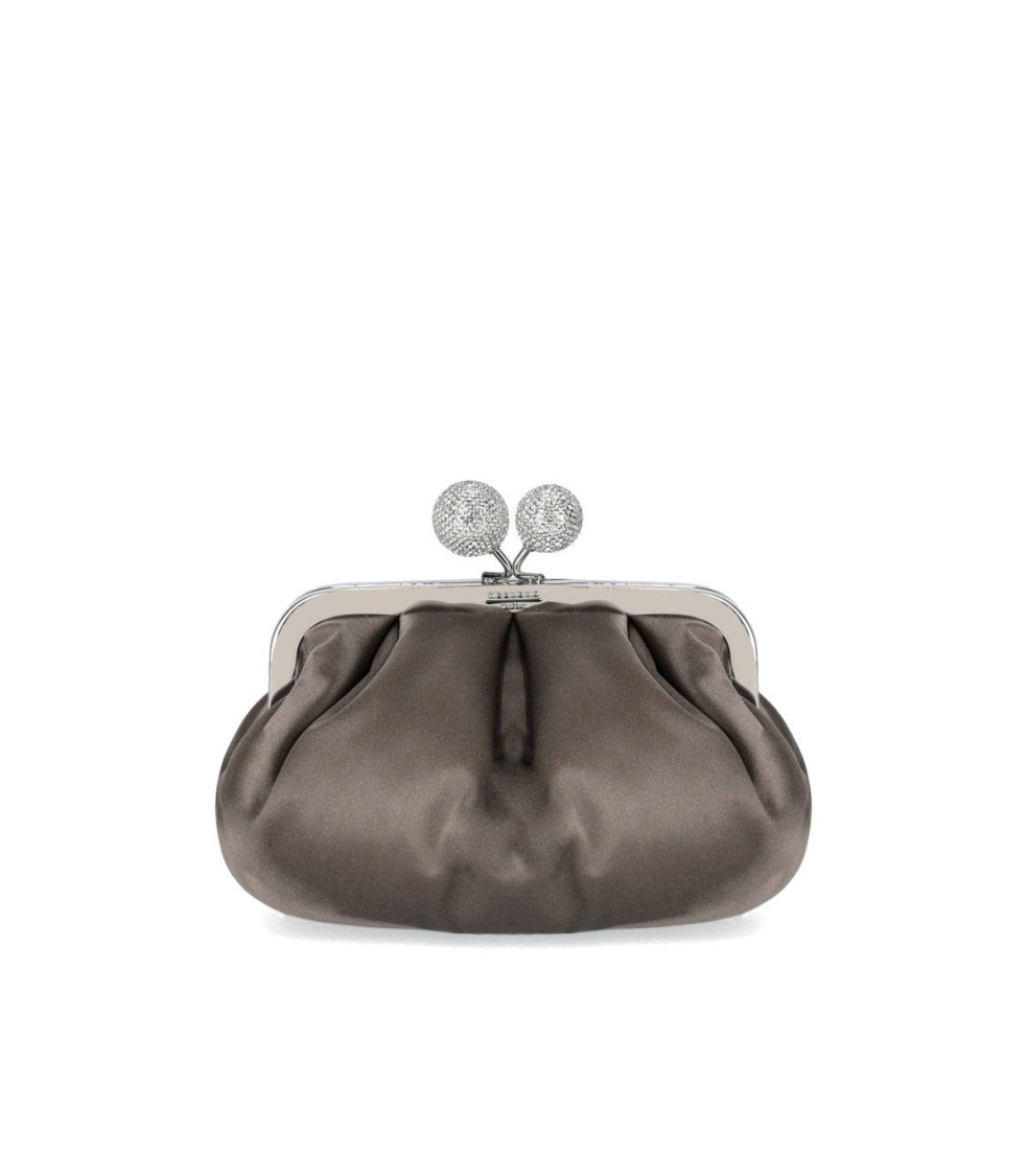 Max Mara X Weekend Pasticcino Emmy Small Piombo Clutch Bag