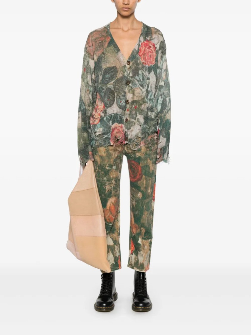 R13 Cardigan Mit Blumen-print