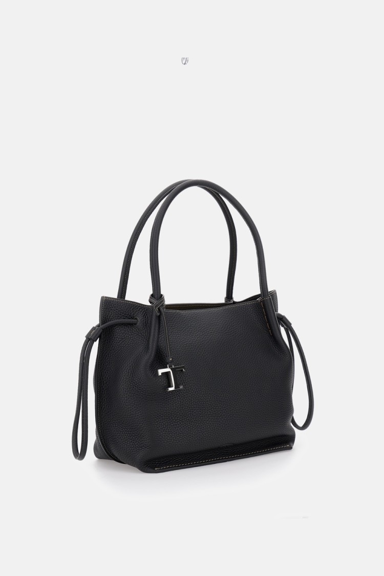Tod's Buz Medium Sack Bag In Black