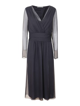 スカート A FERRETTI Mikado longuette dress Long dress in mikado Cocktail | Alberta Ferretti