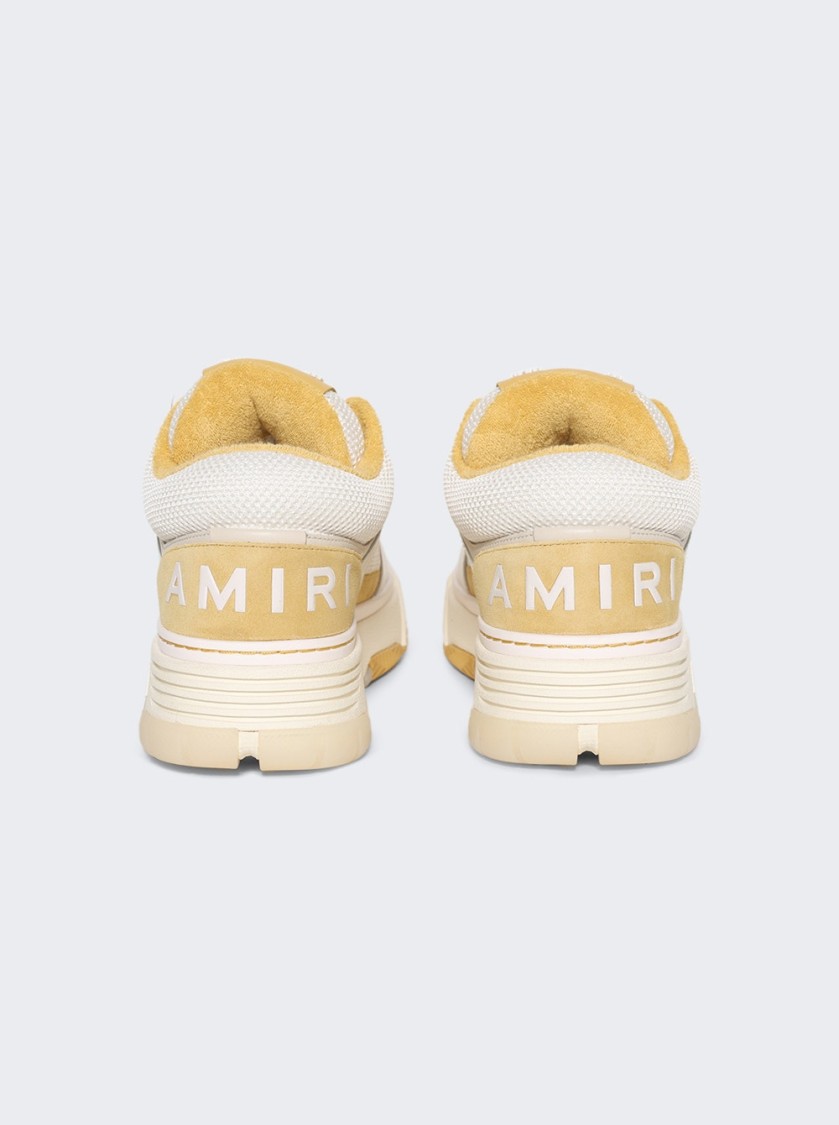 Amiri Ma1 Sneakers In Beige Leather And Fabric In Neutrals