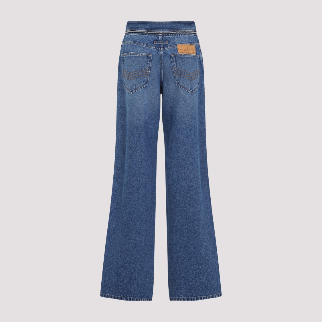 Shop Jean Paul Gaultier Blue Denim Jeans