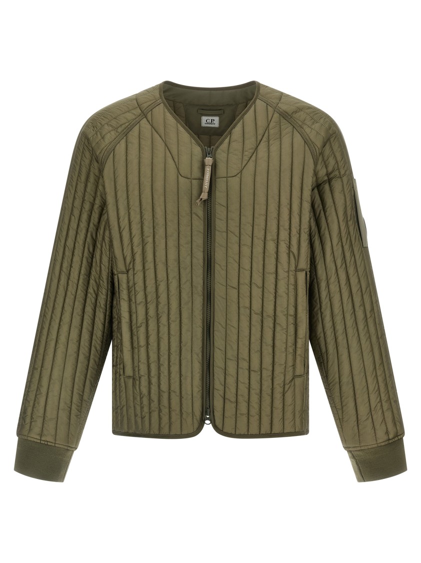 C.p. Company C. P. Company Ribbed Down Jacket In Gray