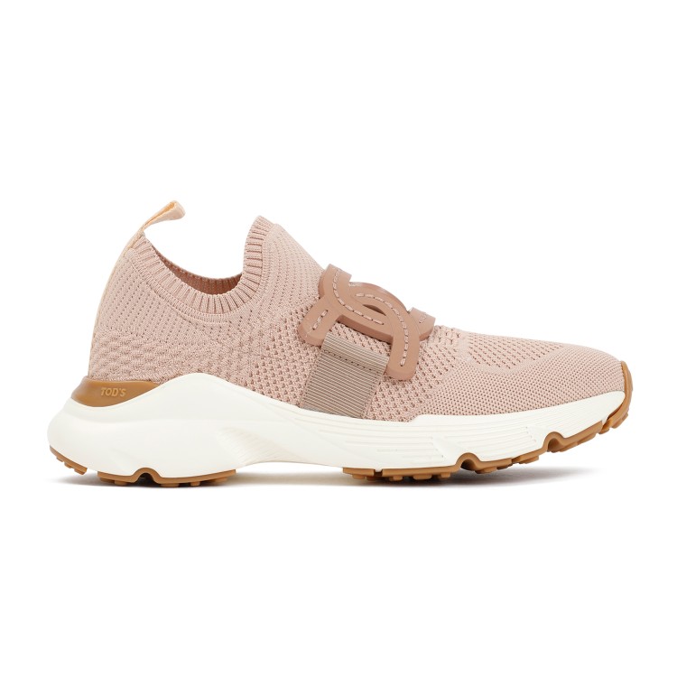 Tod's Knit Sneaker in Neutrals | THE LIST