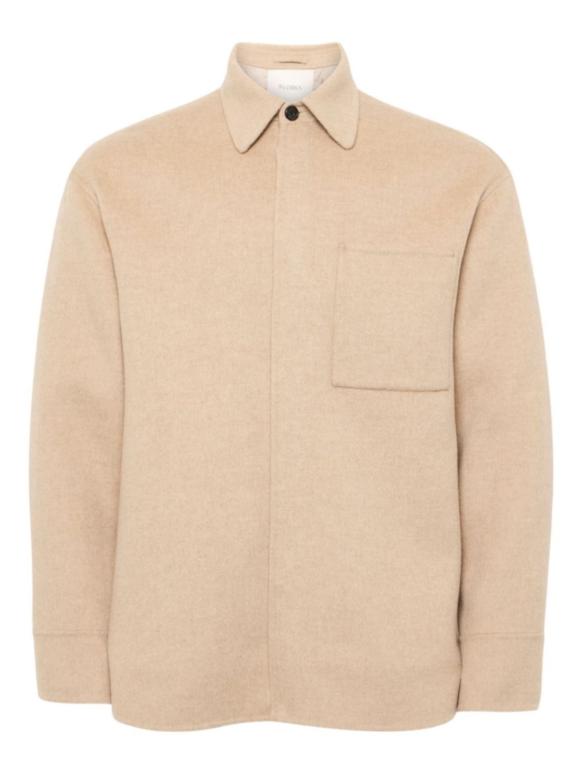 Jw Anderson J. W. Anderson Relaxed Fit Jacket With Classic Collar In Neutral