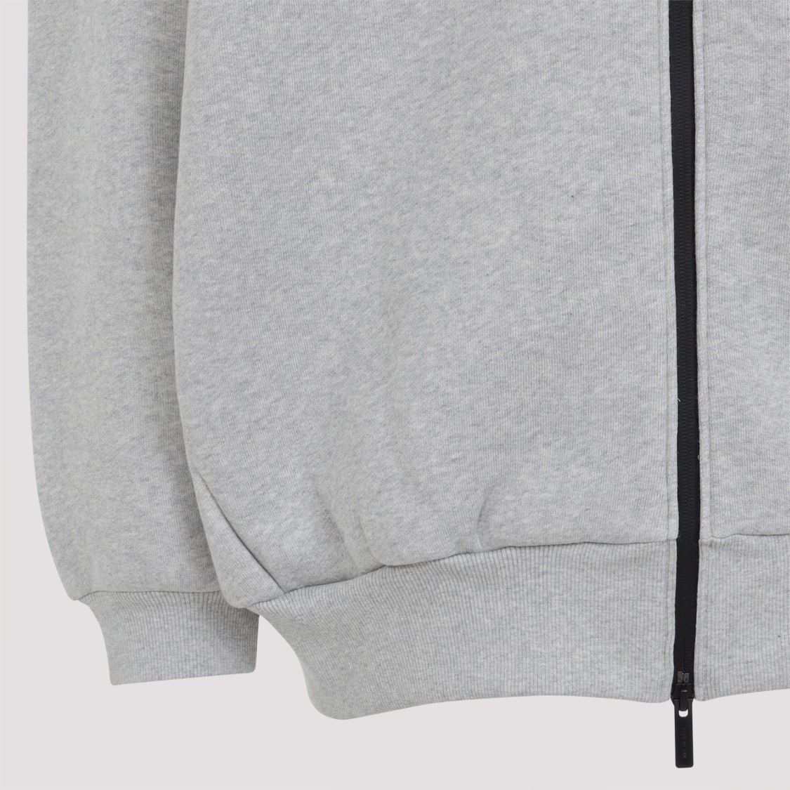 Fear Of God Relaxed Fit Grey Sweatshirt With Zip-up Front In Gray