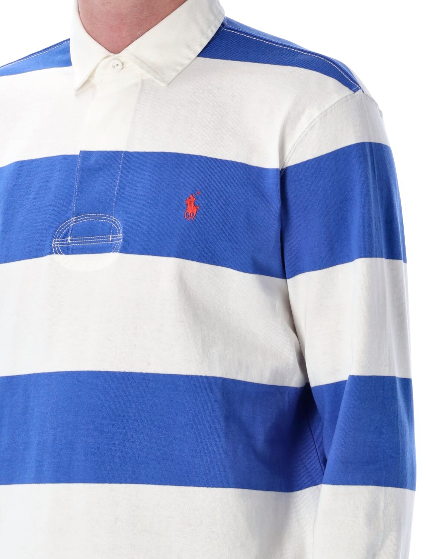 Polo Ralph Lauren The Iconic Rugby Shirt Polo Shirt In Blue