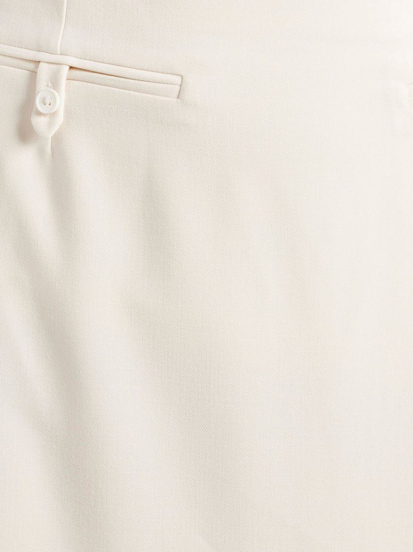 Staud Smith Tailored Midi Column Skirt In White