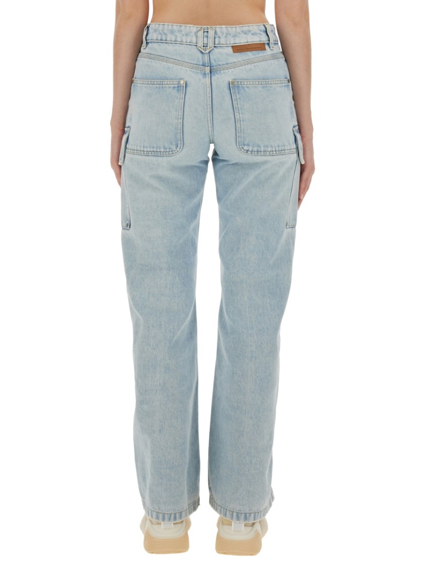 Stella Mccartney Cargo Jeans In Blue