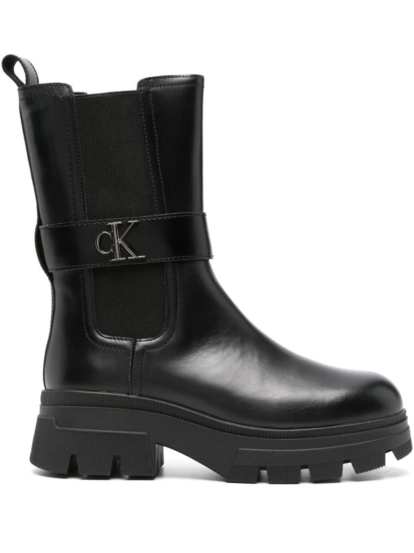 Calvin Klein Jeans Est.1978 Calvin Klein Jeans Chunky Combat Chelsea Boots In Black