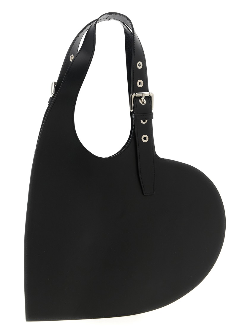 Coperni 'belt Heart' Shoulder Bag In Black