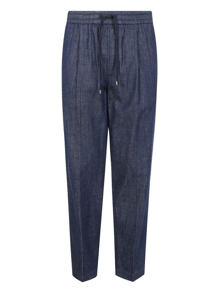 Jacob Cohen Men Low Fit Carrot Daniel Denim Blue Trousers