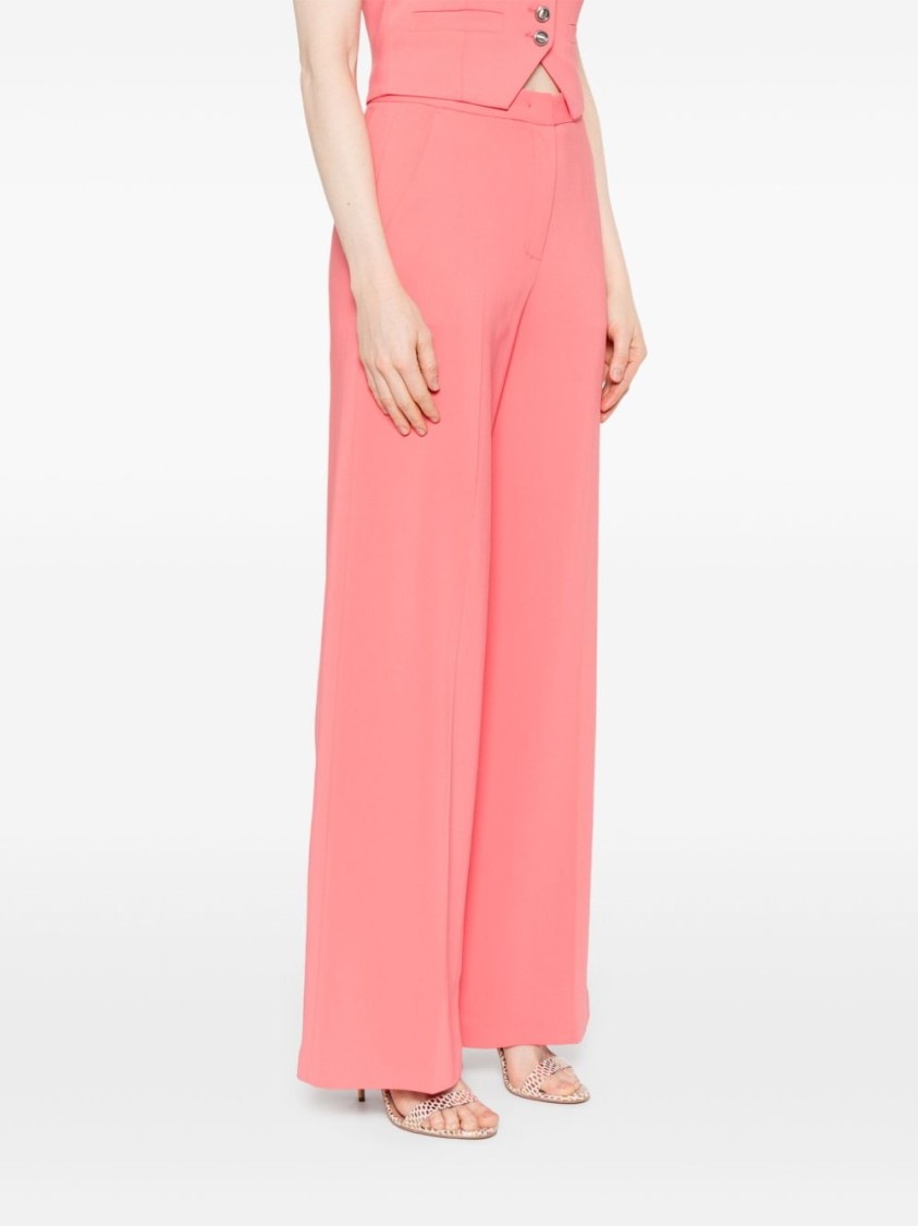 Pinko Wide-leg Trousers With Concealed Fastening