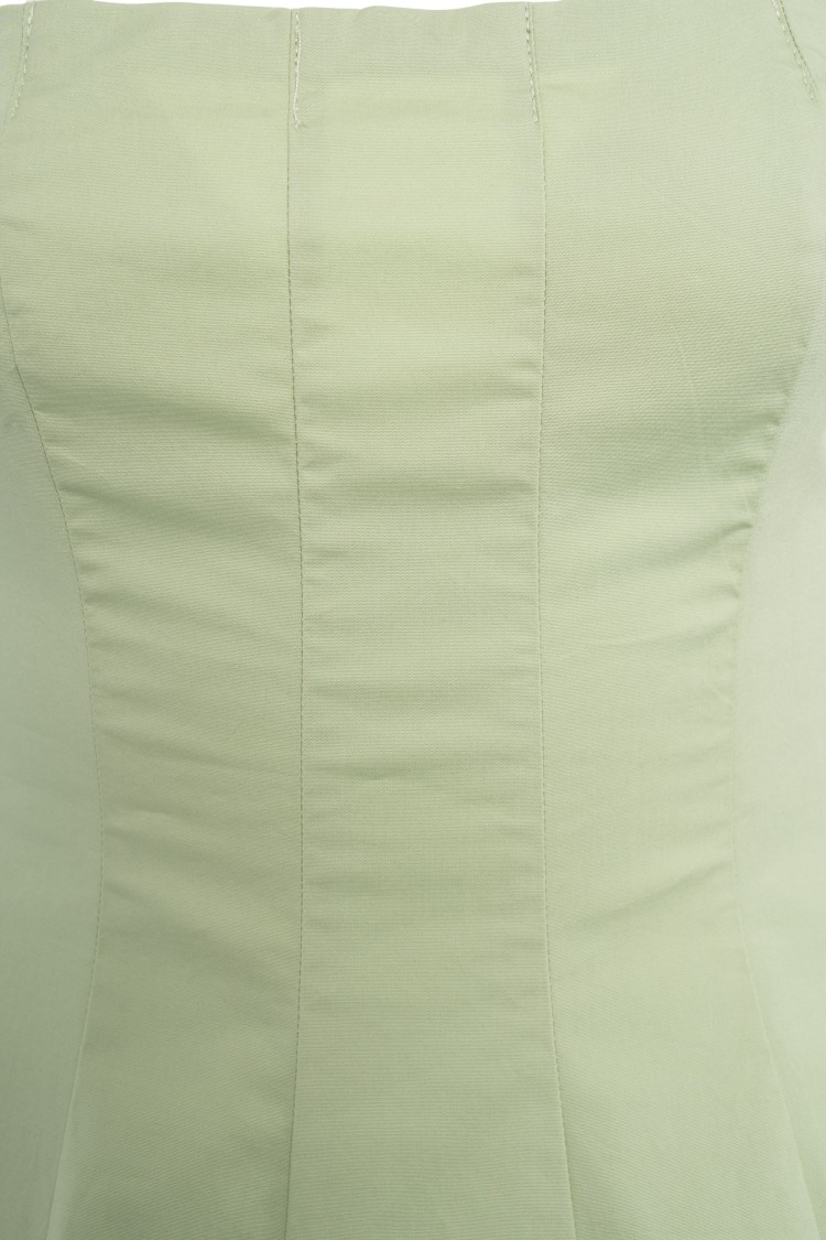 Staud Wylie Stretch Cotton Minidress