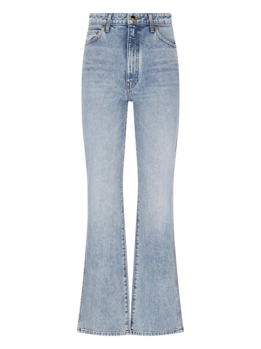 Khaite "danielle" Bootcut Jeans Light Blue