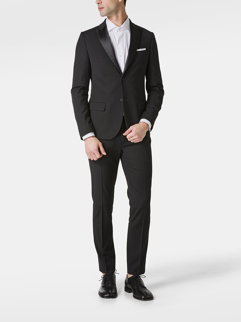 Shop Daniele Alessandrini Black Single-breasted Blazer