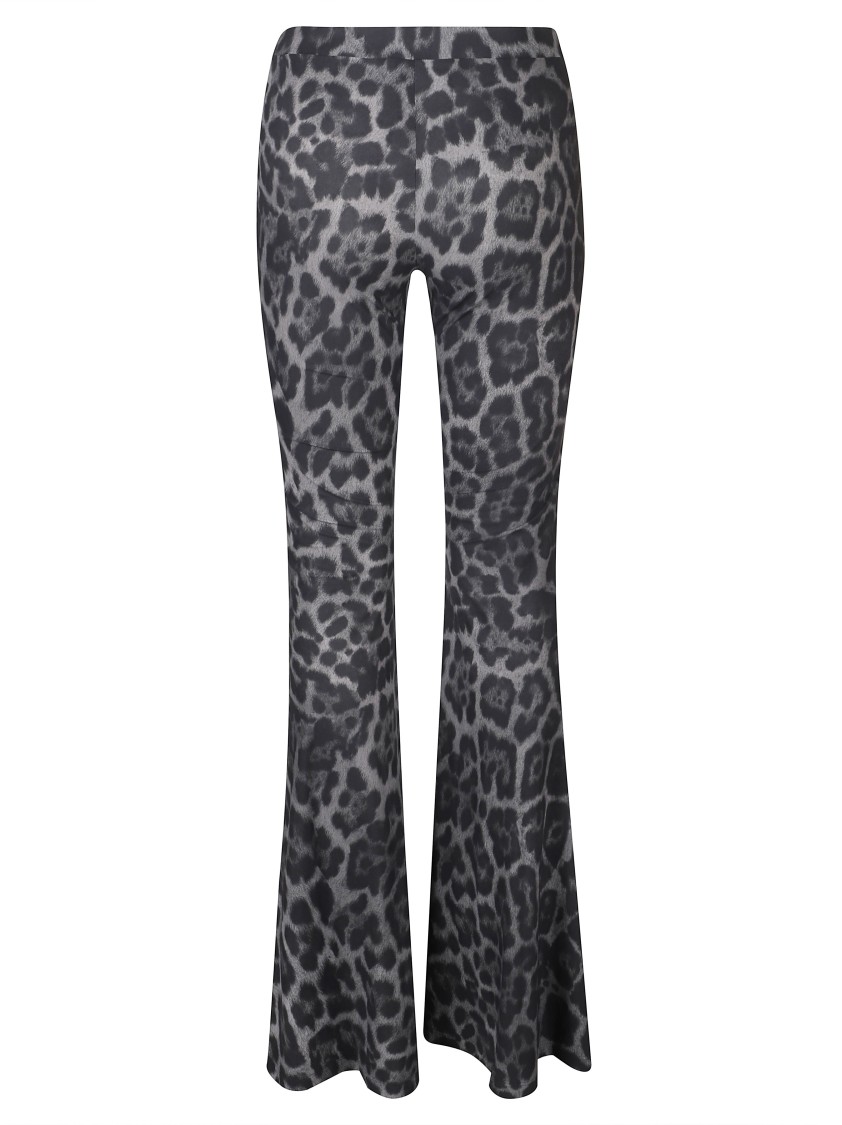Stella Mccartney Leopard Print Flared Trousers In Animal Print