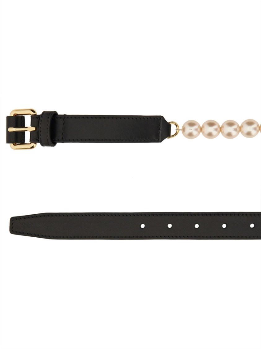 ベルト Moschino Belt With Pearl Adornments Moschino Belt With Pearl Adornments | ModeSens