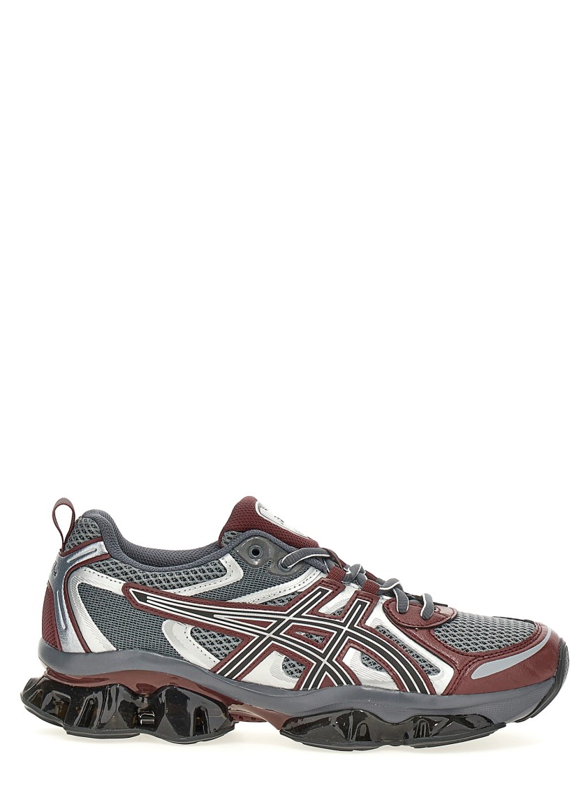 Asics Multicolor Mesh And Rubber Gel Quantum Kinetic Sneakers In Gray