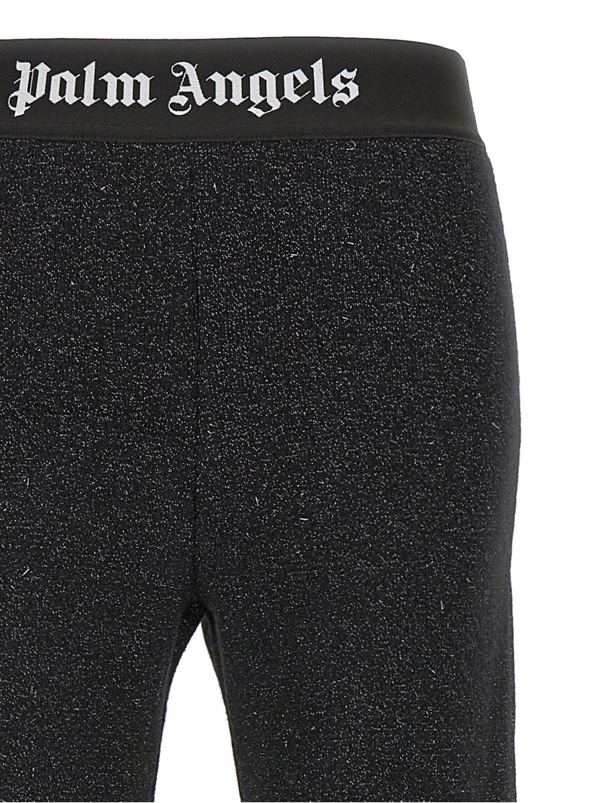 Palm Angels Logo Tape' Pants In Black