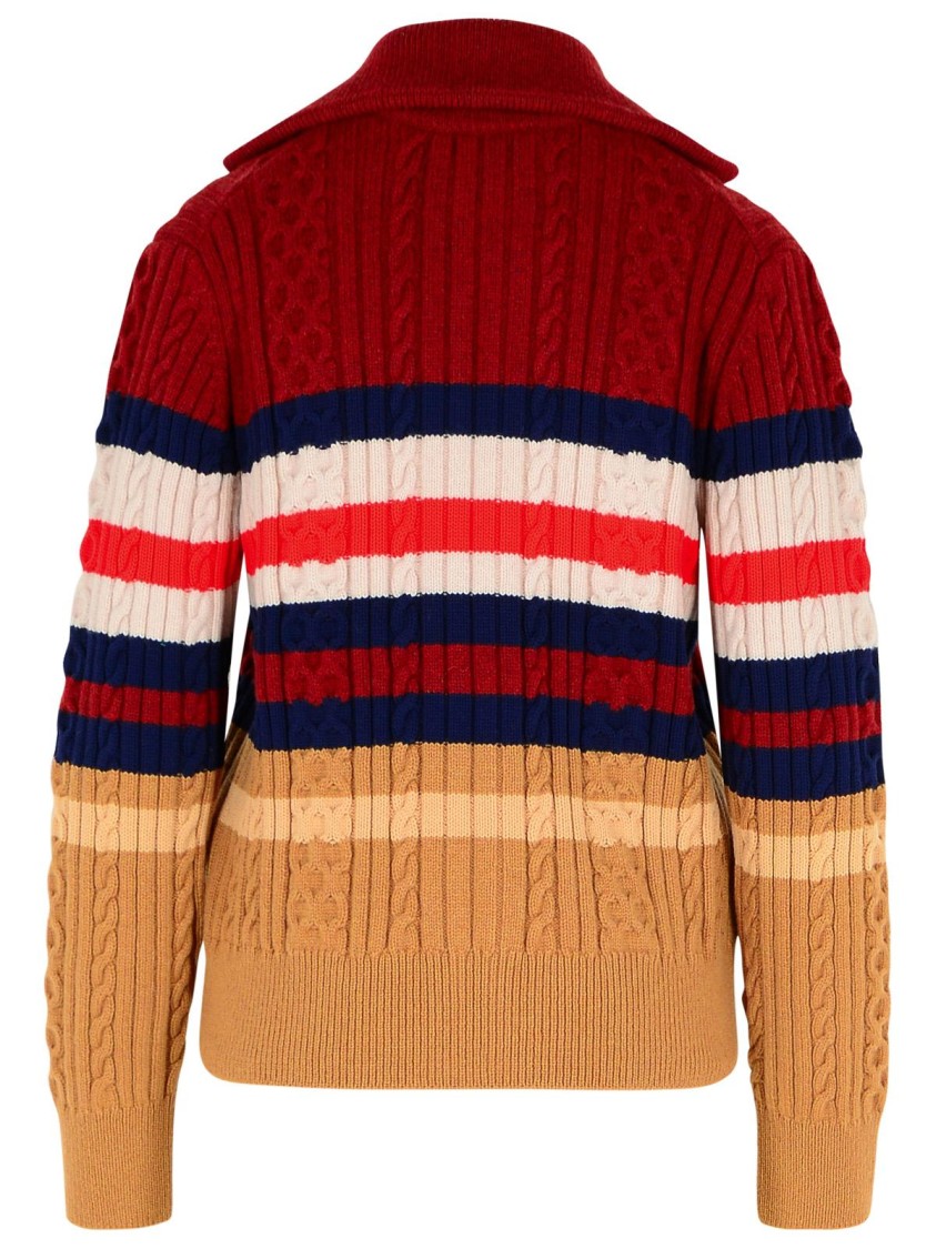 MAISON KITSUNÉ MAISON KITSUNÉ MULTI WOOL BLEND SWEATER