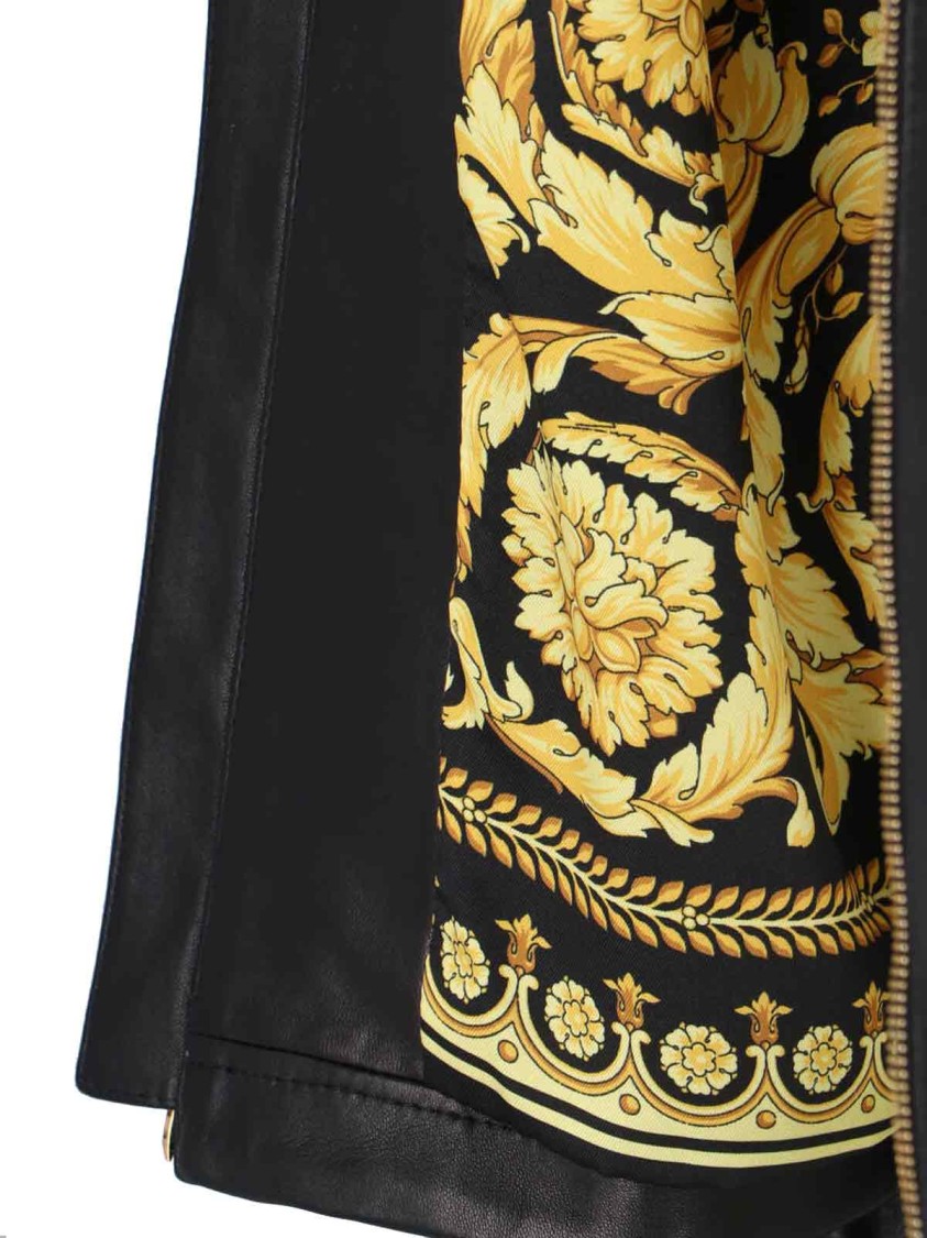 Versace Jacket High Collar Elastic Cuffs