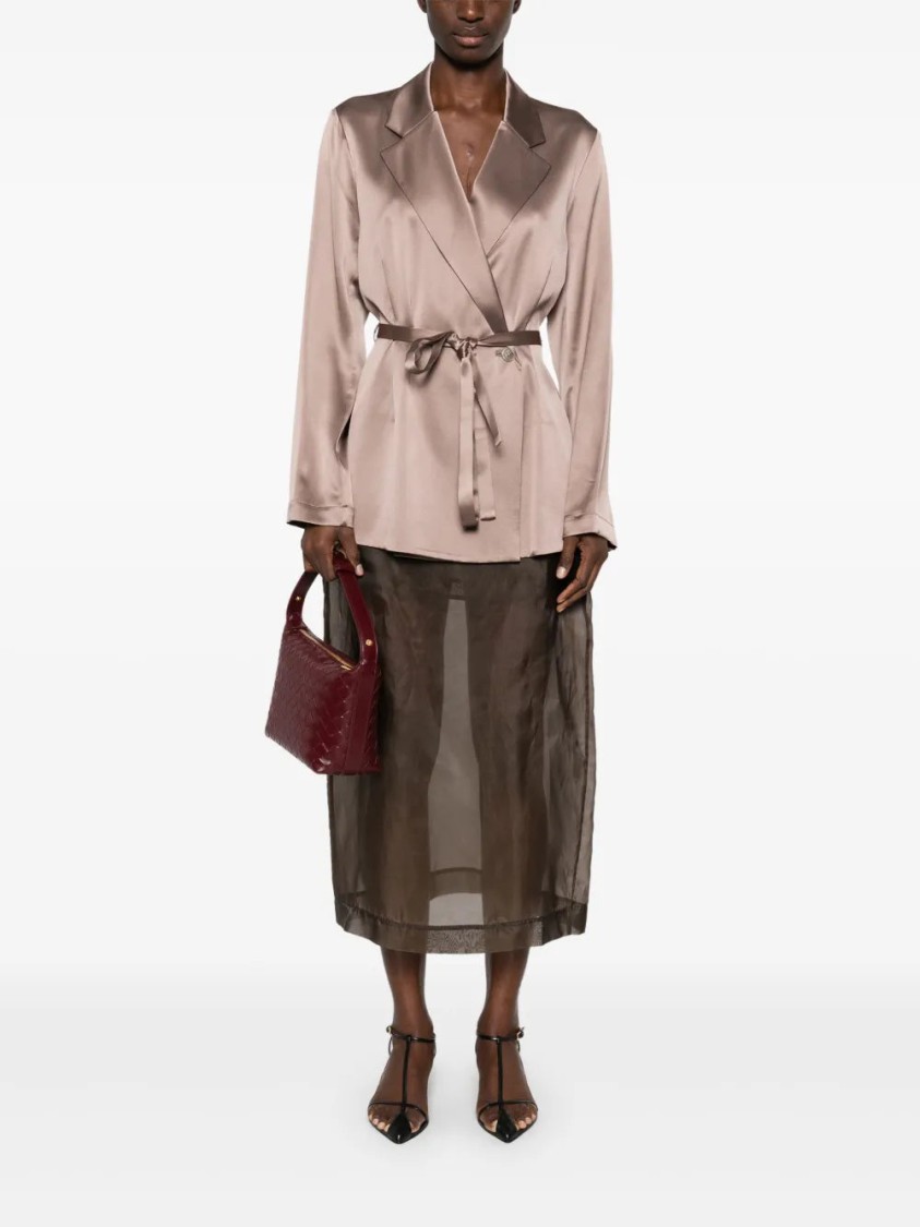 Joseph Lapel Long-sleeved Suit Jacket In Neutrals
