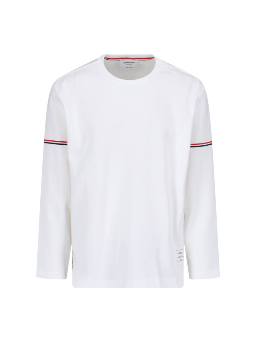 Thom Browne Rwb Stripe Cotton T-shirt