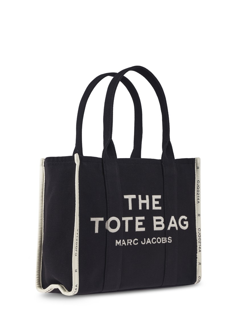 Marc Jacobs Black Tote Bag With Bold Text Design In Black