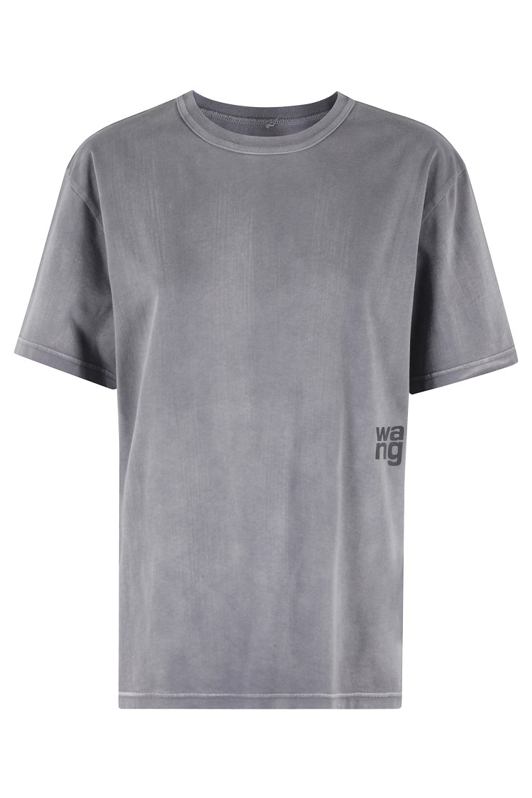 Alexander Wang T T By Alexander Wang Essential T-shirt In Grey