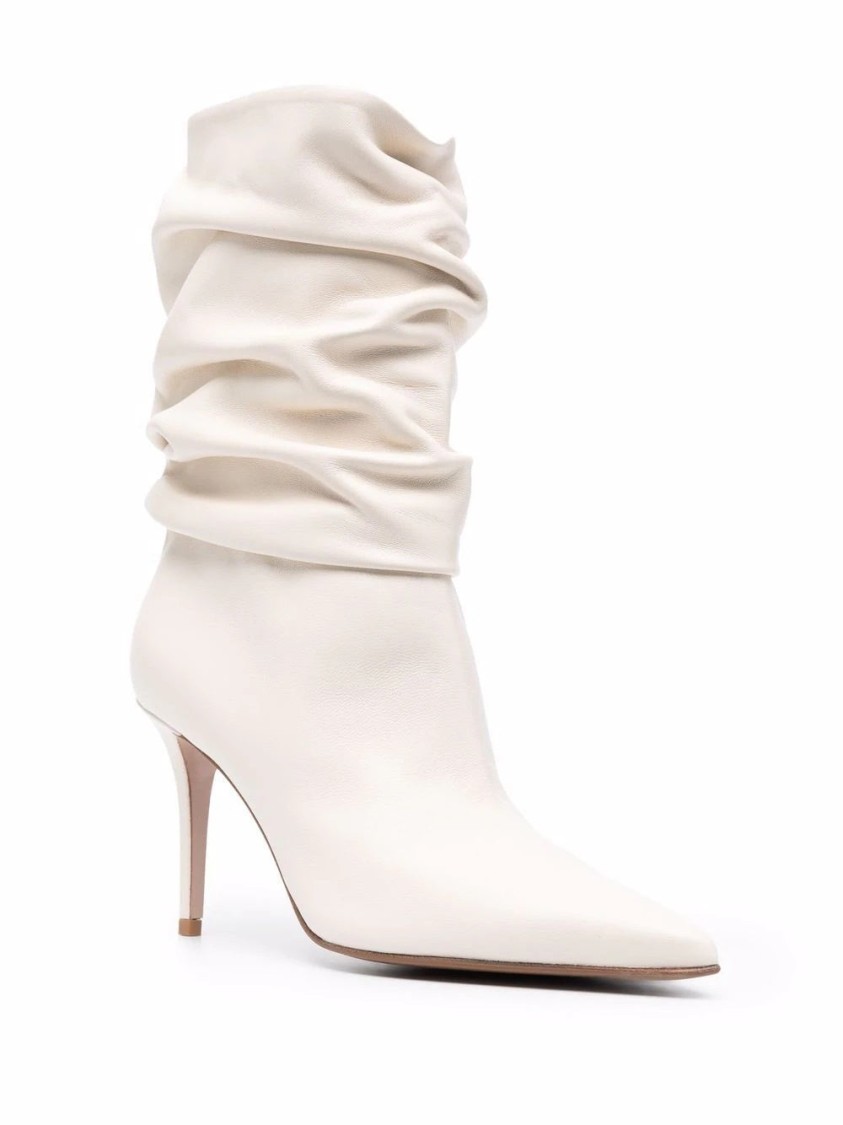 Le Silla Stivaletto Eva 90 Booties In White