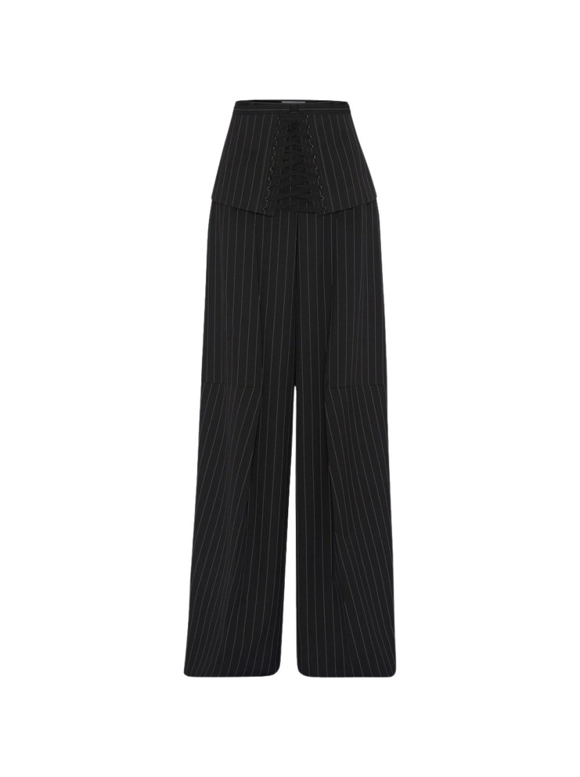 Jean Paul Gaultier The Corset Suit Pants Black In Black