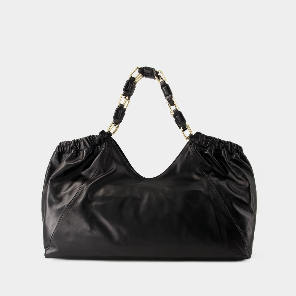 Anine Bing Womens Kate Leather Tote Bag Black