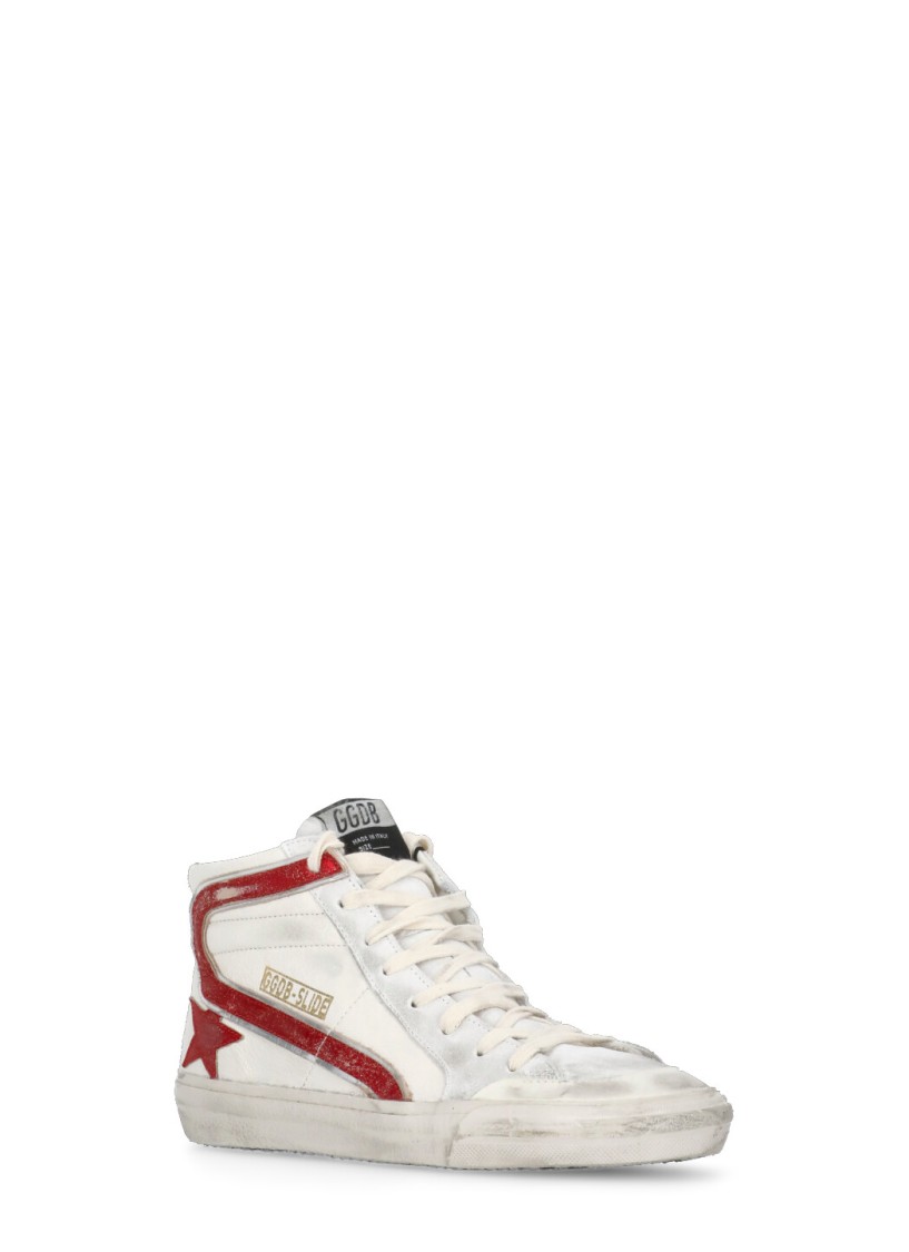 Golden Goose Slide Penstar Classic Sneakers In White