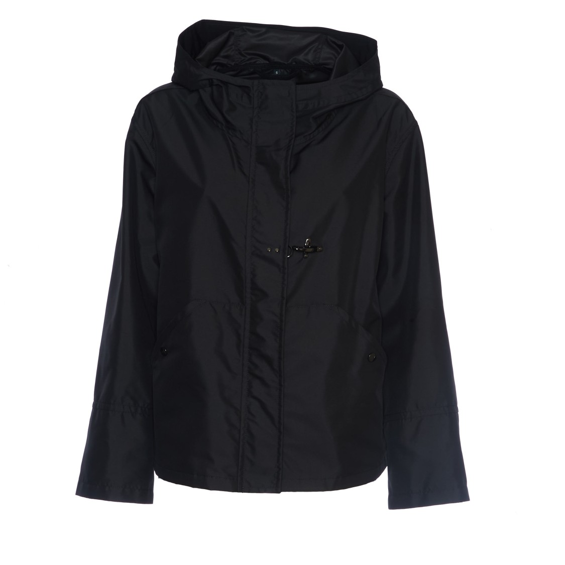 Shop Fay Short Water-repellent Technical Poplin Parka With Hood