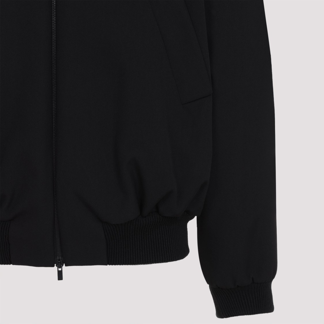 Fear Of God Oversized Cotton-blend Jersey Half-zip Sweatshirt In Black